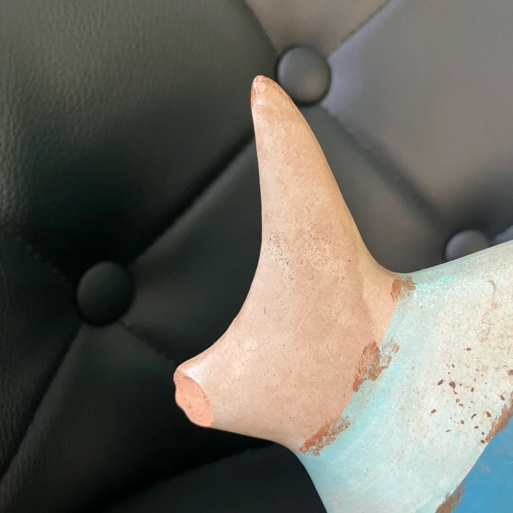 Blue and Tan Striped Fish Figurine - Picture 5 of 7